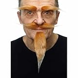 VIVING VIVING-202900 Moustache 202900-Bigote, Liso, Multicolor, Talla única Costumes_202900