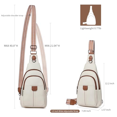 Image of cakang Womens Sling Bag Crossbody Bags for Women Vegan Leather Sling Backpack Daypack Fanny Pack Crossbody Purse Travel