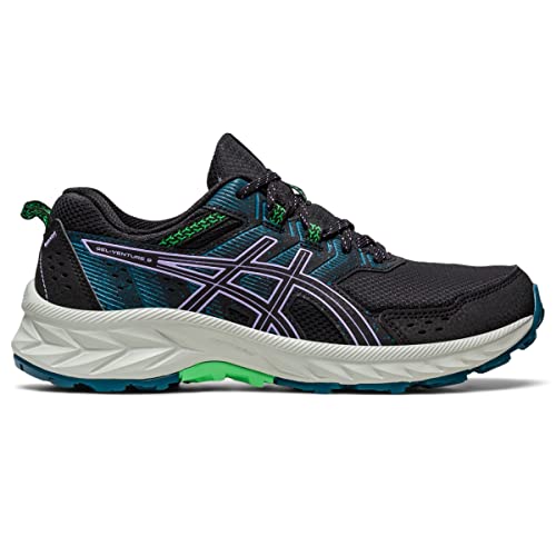 ASICS Gel-Venture 9 - Tenis de correr para mujer, Negro/Violeta Digital, 6 Wide