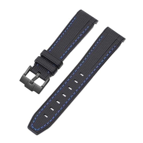 [SLFJEYTX] 1�{ �u���b�N �O���[�� 20mm 22mm �����Y �_�C�r���O �J�[�u�G���h �E�H�b�`�o���h X Swatch MoonSwatch�p�X�g���b�v(Blue line02,22mm)