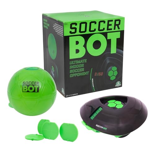 Smart Ball, Soccer Bot, Robot entraineur de football en intérieur, Solo ou Multijoueur, Pour les enfants à partir de 6 ans, MR100, Noir