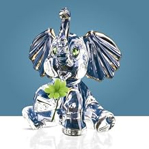 Goldia Glass Baron Lucky Elephant Figurine
