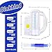 Incentive Spirometer,Adult Lung Trainer,Breathing Trainer - 5000ML Inhale Volume Measurement, Equipped with Ball Flow Rate Indicator & Scale Indicator