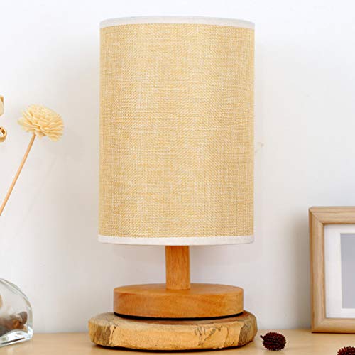 Lurrose Abajur de cabeceira USB, luminária de mesa de LED vintage, regulável, luminária de cabeceira