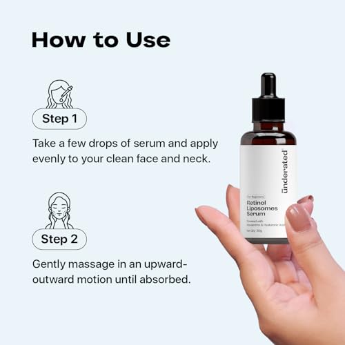 Image of Underated Retinol Liposomes Face Serum for Beginners Powered with Aquaporins & Hyaluronic Acid | Anti-Aging, Hydrating & Brightening | 30g