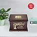 Cremation Memorial Urns for Human Ashes Adult Male Female, Wooden Urns Box and Casket for Ashes Men Women Child, Large Burial Funeral Urns for Ashes, Holds Up to 270 LBS