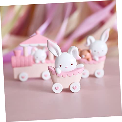 Tren de conejo de Pascua para decorar mesas y dar vida a manualidades de jardín 6