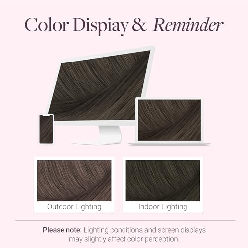 Image of GOO GOO Clip in Hair Extensions Real Human Hair Brown Remy Extensions