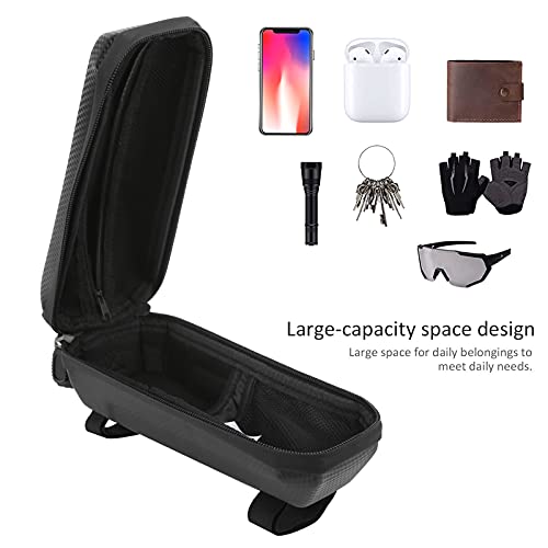 Bolsa de bicicleta, tecido PU repelente de chuva e água EVA Shell Bolsa de bicicleta Casca dura Form
