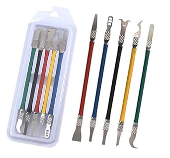 SVR-New 5 in 1 CPU IC Electronic Components Degumming Crowbar Tools Kit SW-103 Opener Kits