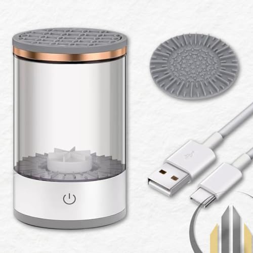 Lavador e Limpador de Pincéis de Maquiagem Automático USB – Praticidade e Higiene para Pincéis Sempr