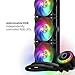 360 Elite Liquid CPU Liquid Cooler, Dual-Chamber Pump, Customizable aRGB Lighting, Maintenance-Free, Easy Install, AMD Ryzen 9 AM5|4, Intel Ultra i9 LGA 1851|1700 Design by Cooler Master