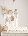 Changing Pad Cover for Baby Boy Girl 2 Pack, Muslin Changing Table Pad Covers with Boho Style, Neutral Nursery Bedding Essentials Soft and Breathable (Hopping Bunnies & Beige)