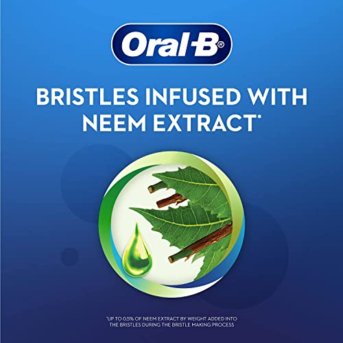 Oral-B Criss Cross Toothbrush with Neem Extract, Medium (Buy 2 Get 2 Free), Green, 1 count (Pack of 2) - Image 4