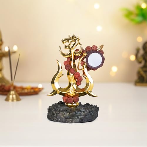 Image of Astrotalk Resin Mahadev Trishul Murti | Compact Shiv Murti For Home Temple, Car Dashboard Or Office Shelf | Lord Shiva Idol For Puja Mandir & Meditation Corners | 8.5X6.5X11 Cm | 1 Piece