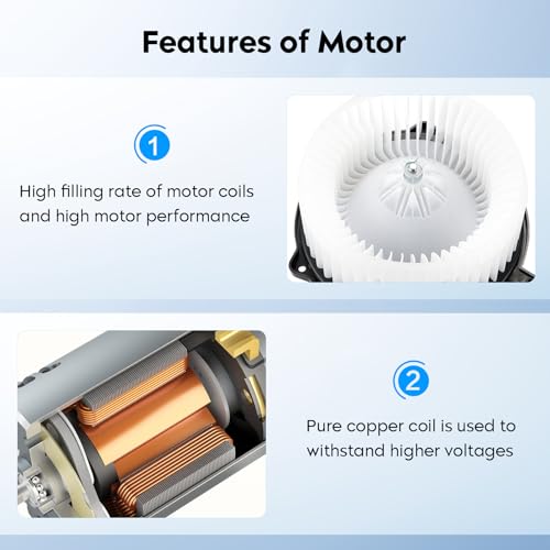HVAC Heater Blower Motor Assembly for 2003-2007 Honda Accord Sedan 2004-2008 Acura TSX 2008-2014 Honda Ridgeline, for 700003 by Aeagle - Image 5