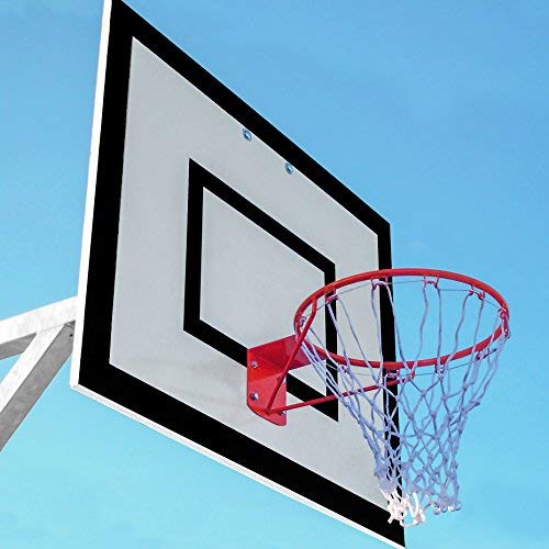 FORZA Basketball Hoop | Durable Single Steel Rim with Net for Indoor & Outdoor Play - Two Colour Options (White, Standard Rim (5" x 4-5"))