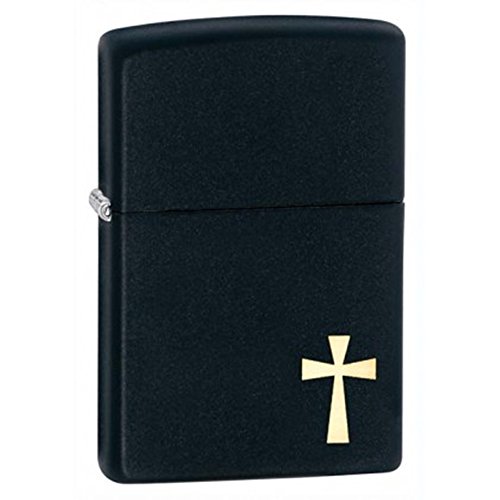 Zippo Cross Black Matte Pocket Lighter