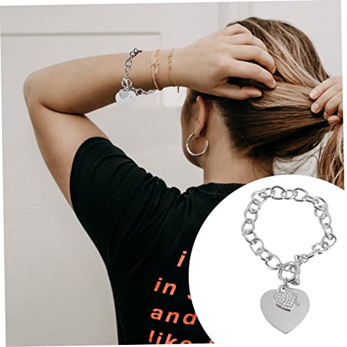 Bracelet de cœur à la mode collier d'ornement chaîne poignet filles - 4