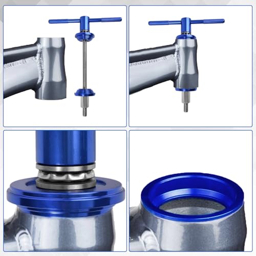 LEONTOOL Bike Headset Press Tool Aluminium Alloy Bicycle Headset Bearing Press-in Tool with Double Open-End Wrench Universal for Bikes Headsets Cup and Bottom Bracket Installation