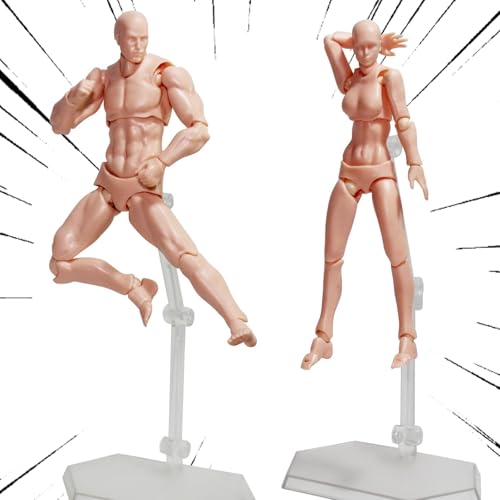 Image of Body Kun Artist Manikin Figure Drawing Supplies Drawing Tools, Mannequin for Artists Drawing Figures Model for Sketching, Painting, Artists Male (Skin Color)