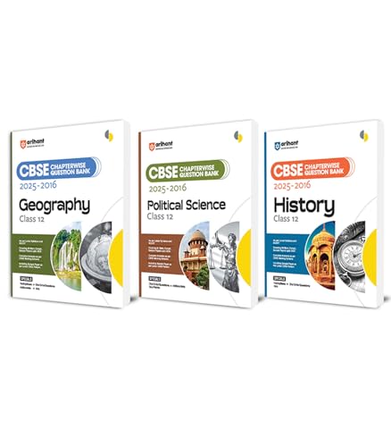 Image of Arihant CBSE Chapterwise Question Bank History, Geography, Political Science Class 12 Board Exam 2025 | 2025-2016 PYQs | Topicwise NCERT-Based ... | Edition 2025 | English Medium