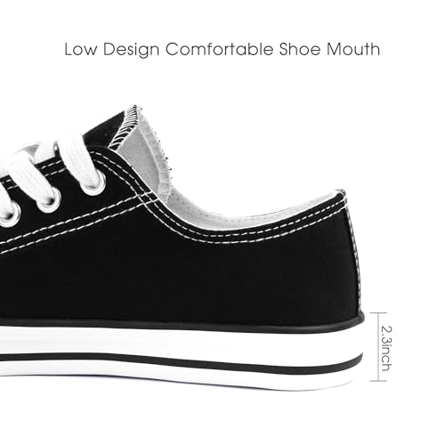 Colgo Women's Canvas Shoes, Lace-Up Low-Top Comfortable Breathable Sneakers for Women, Non-Slip Fashion Flats2