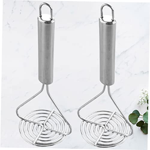 Kartoffelstampfer, 2 Stück, Kürbisstampfer, Handkartoffelstampfer, Reispresse, Handwerkzeug, Kartoffelpresse, Kartoffelpresse, Presser, Handstampfer, Handwerkzeuge, Gemüsestampfer, Stampfer, Holzwerkz
