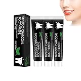 Hppsctink 3PCS Dentifrice au Charbon de Bambou et à la Coquille de...
