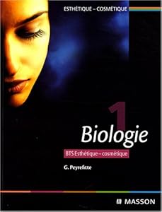 Couverture du livre de Biologie. T1: BTS Esthétique-cosmétique