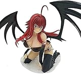 Figura de anime de la escuela secundaria Dxd Rias Gremory PVC Pretty Girl Bat vestir equipado con alas