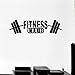 YINSHENG Vinyl Aufkleber Fitness Club Fitnessstudio Fitness Bar niedliche Wandaufkleber Glocke Sport Wandaufkleber Leben modernes Design Wandaufkleber Wandaufkleber 58 X 16 cm