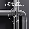 DEPSTECH Dual Lens Borescope Camera with Light, Two-Way Articulating Borescope, 5 IPS Dual View Endoscope with 0.33in Slim Probe, 1080P Waterproof Inspection Camera for Wall Auto Engine Inspect-5FT