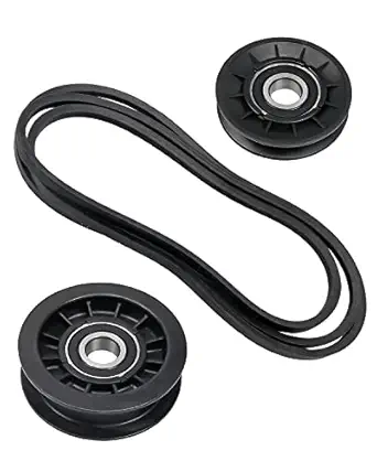 NTSUMI Replace GX20006 GX20286 GX20287 Idler Pulley and Drive Belt Kit Fit for John Deere GX20006 GX20286 GX20287 GX20286-A GX20287-A L100 L110 L120 L130 L107