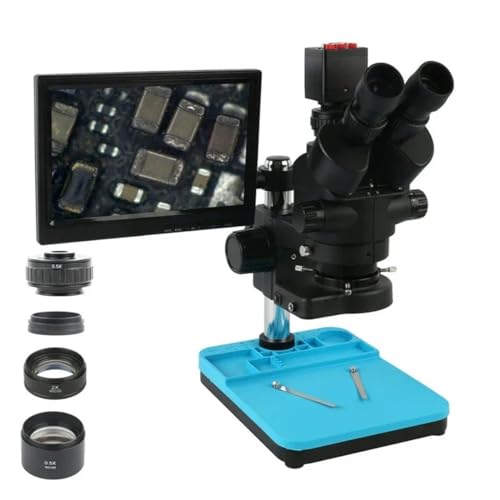 Lbg 3.5X 7X 45X 90X TC}œ_̌Oጰ + 1080P HDMI VGA rfIJ LCD fBXvCj^[̗Lɂ炸 YA_v^[ (Color : With LCD Monitor)