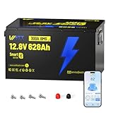 WattCycle 12V 628Ah LiFePO₄ Battery, Lithium Battery 12V 300A BMS, Built-in Bluetooth, Lithium RV Batteries 8038Wh Energy Storage, IP65 Waterproof, Perfect for Home Energy, RV, Marine, Solar, Off-Grid