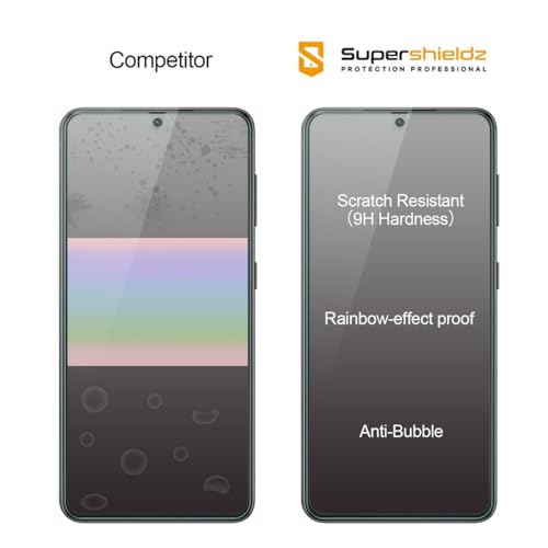 Image of (3 Pack) Supershieldz Designed for Samsung Galaxy S21 5G Tempered Glass Screen Protector, Anti Scratch, Bubble Free
