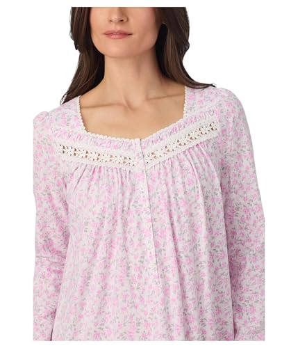 Eileen West Women's Cotton Knit Sleeve Long Nightgown3