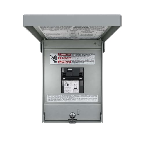 Siemens SPA Ready Panel, W0204L1060G25 60 Amp, 2-Space, 4-Circuit Main Lug Outdoor Spa Panel with 25 Amp GFCI Breaker