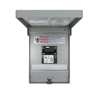 Siemens 25A HVAC/SPA Ready Panel, W0204L1060G25, 2-Space, 4-Circuit Main Lug Outdoor Panel with GFCI