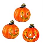 Halloween-Fratze - Durch die genügend große Öffnung auf der Rückseite passen auch etwas größere Teelichter & natürlich die klassischen Teelichter hervorragend hinein. Das Licht erzeugt bei Dunkelheit die schöne Halloween-Fratze, die man sich wünscht.