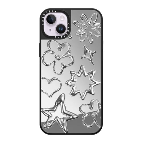 Coque pour iPhone 14 Plus compatible MagSafe antichoc miroir réfléchissant