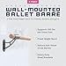 VITA Barre Wall-Mounted Single Ballet Barre, Archos, 3 Ft Bar, Wood | Fixed Height, Made in USA, Home, Studio or Gym Exercise Equipment for Kids & Adults | Dance, Fitness, Pilates