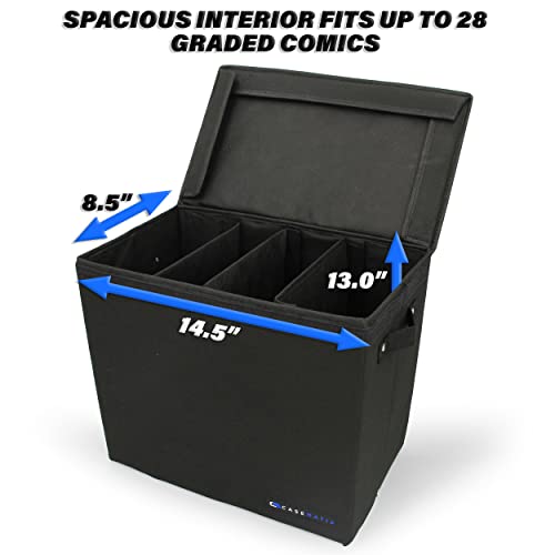 CASEMATIX Estojo de armazenamento de quadrinhos graduado para até 28 quadrinhos com classificação CG