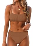 ANRABESS Women’s Bikini Sets, High Waist Tummy Control Swims...