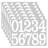 FORTE ADHÉRENCE, ADHÉRENCE FERME: Autocollant chiffre ont une forte adhérence, peuvent être collés fermement sur une variété de surfaces matérielles, telles que le métal, le plastique, le verre, le papier, etc., ne se détachent pas facilement, pour assurer la stabilité et la durabilité de l'affichage numérique.