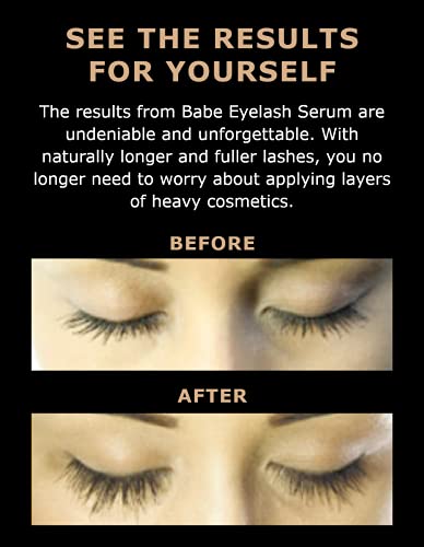 Babe Original Lash Serum - Fuller & Longer Looking Eyelashes, Advanced Lash Enhancing Treatment for Natural Lashes, Extensions & Eyebrows, Vegan & Cruelty-Free