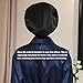 12 Pieces Silk Bonnet for Women Curly Hair Satin Bonnet Hair Wrap for Sleeping Cap with Tie Band (Black)