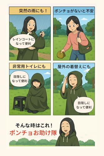 ピカジャケ『防災用レインコートポンチョ』