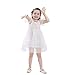 Produktbild JUTOO Kinder Infant Kid Girls Solid Dot Net Garn lässig Princess Dress Clothes Weiß90